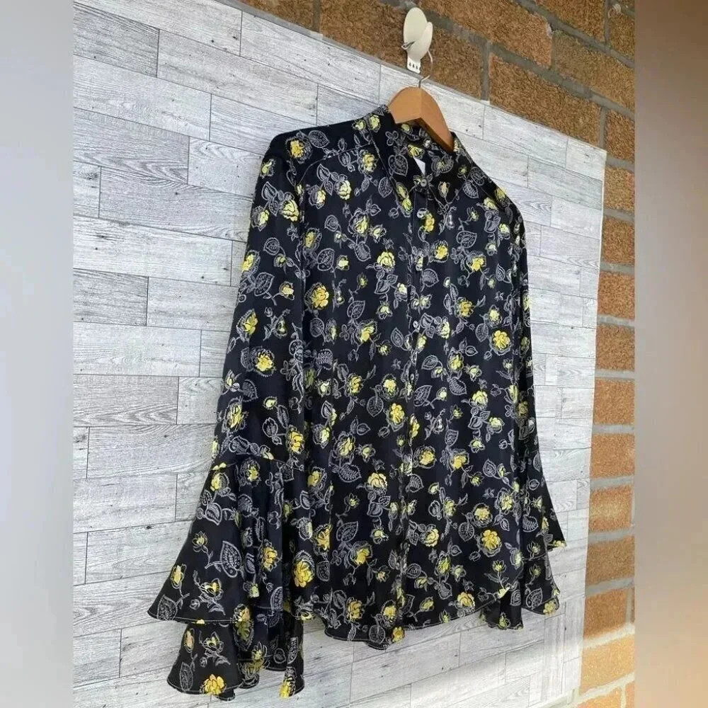 Cinq à SeptKirby Floral Silk Top medium - Picture 4 of 12